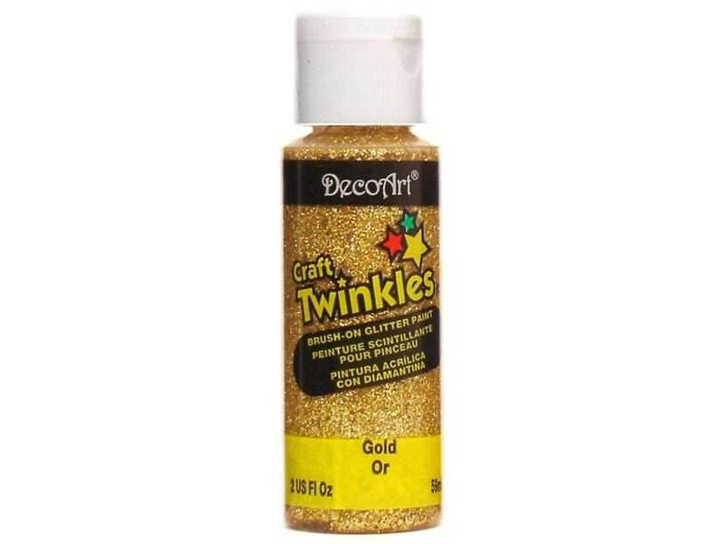 DecoArt Craft Twinkle Paint, 2-Ounce, Gold